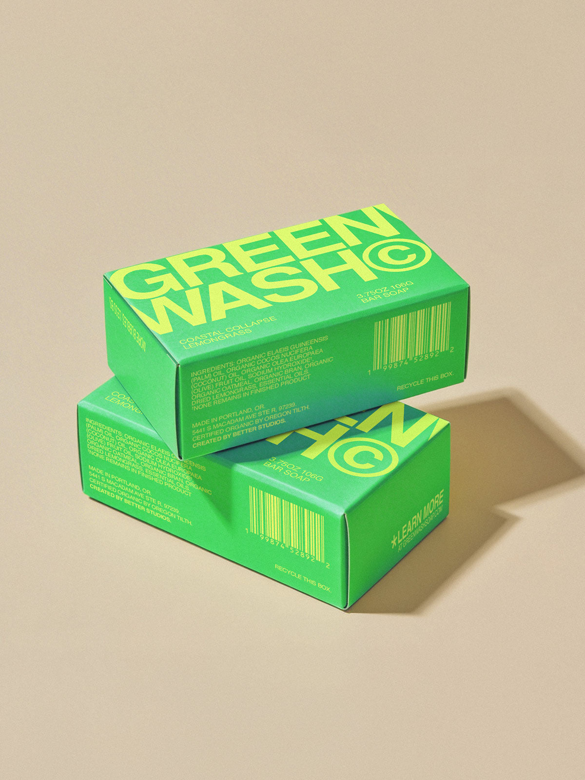 GREENWASH© Bar Soap 2-Pack – Lemongrass