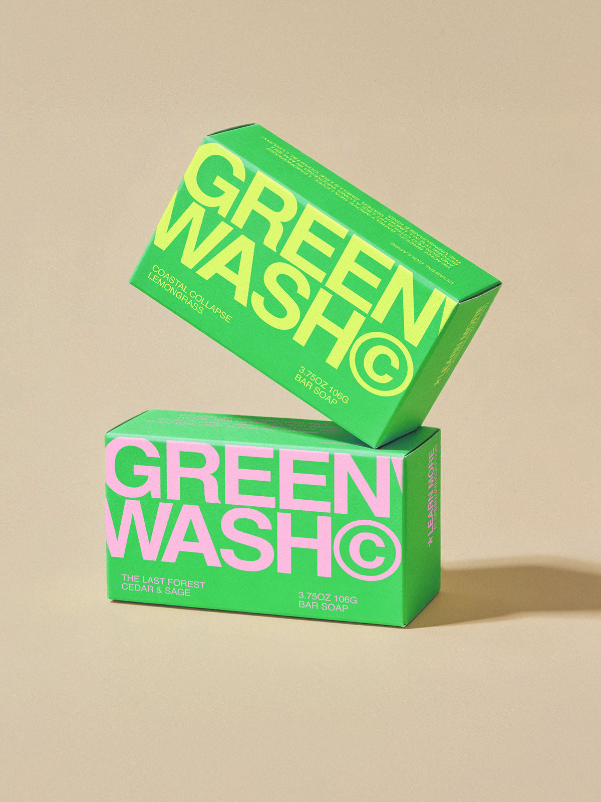 GREENWASH© Bar Soap 2-Pack – Lemongrass + Cedar & Sage