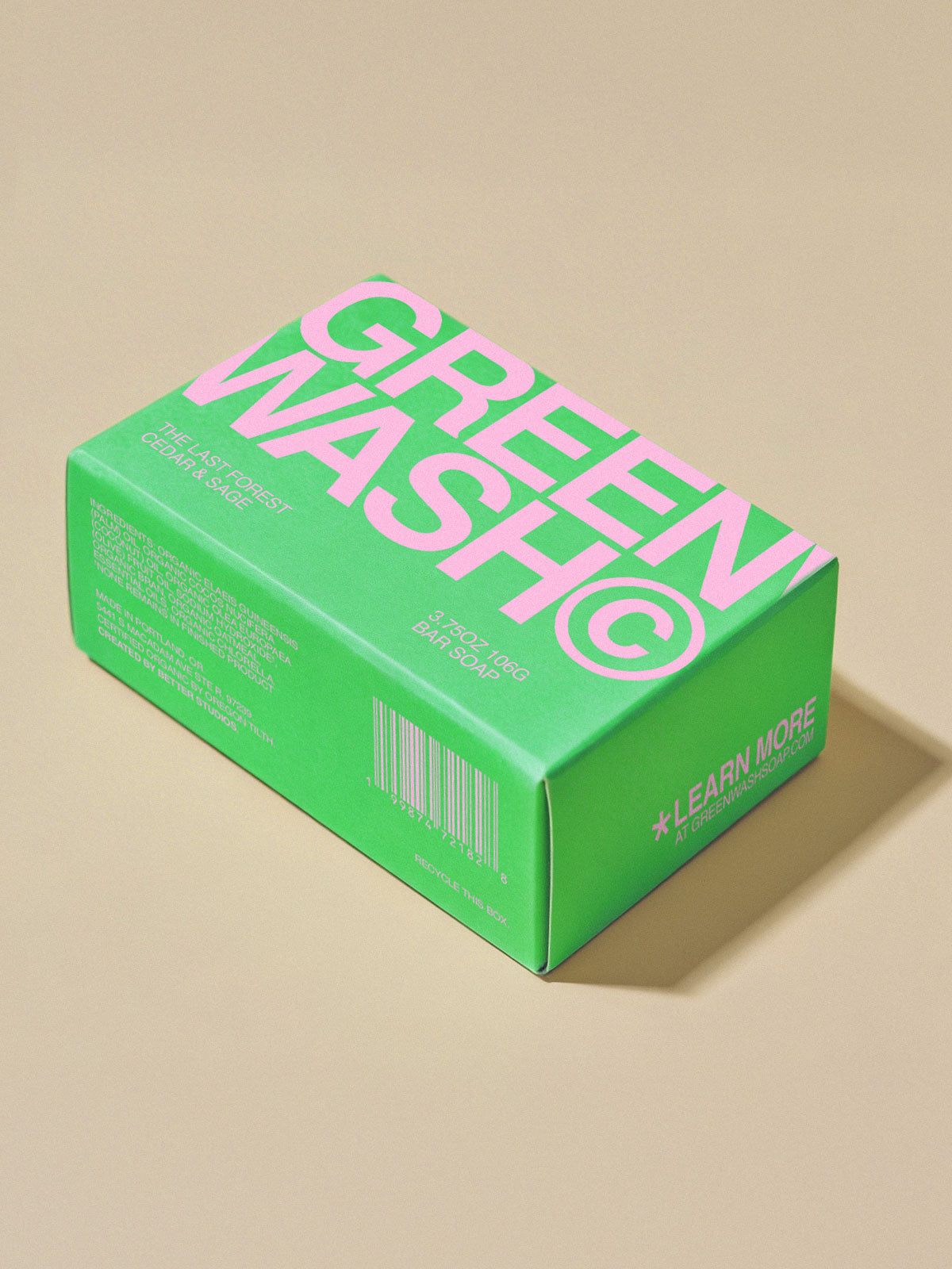 GREENWASH© Bar Soap – Cedar & Sage